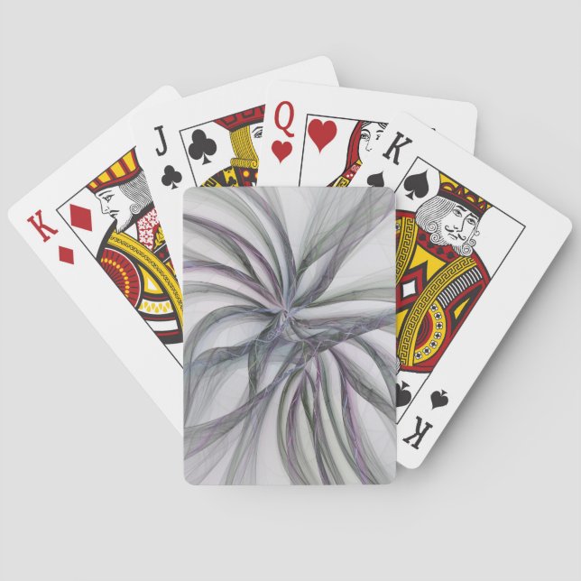 Jeu De Cartes Motions Filigree Moderne Abstrait pivotant Fractal (dos)