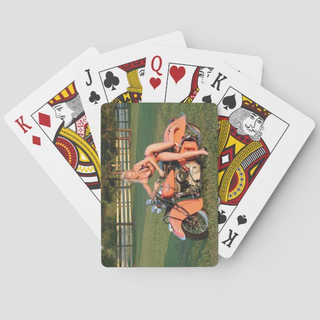 Jeu De Cartes Moto Babe & Indian (dos)