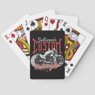 Jeu De Cartes Moto personnalisé Big Bad Bike Bike Garage 