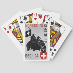 Jeu De Cartes Moto Recon Suisse 2ème guerre mondiale