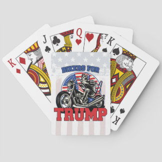 Jeu De Cartes Motocyclette du président patriotique TRUMP
