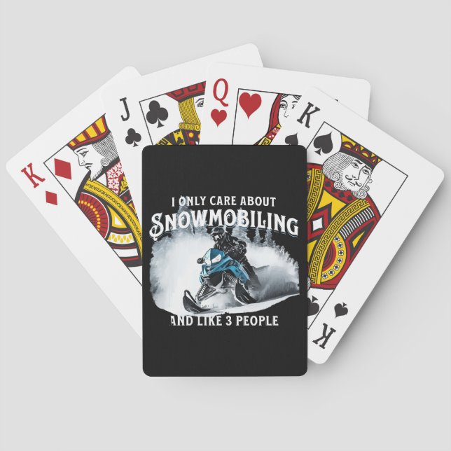 Jeu De Cartes Motoneige drôle motoneige (dos)