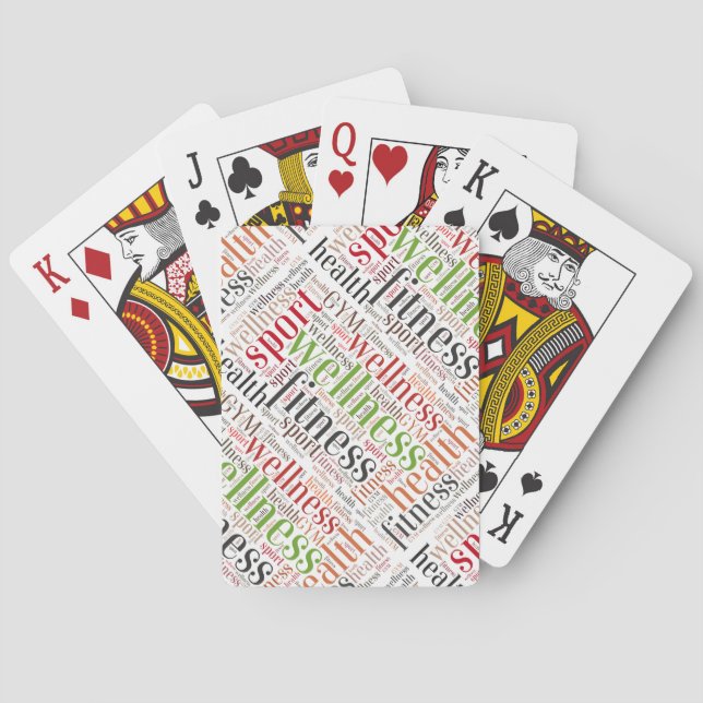 Jeu De Cartes Mots fitness (dos)