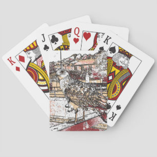 Jeu De Cartes Mouette sur le pont à Hythe