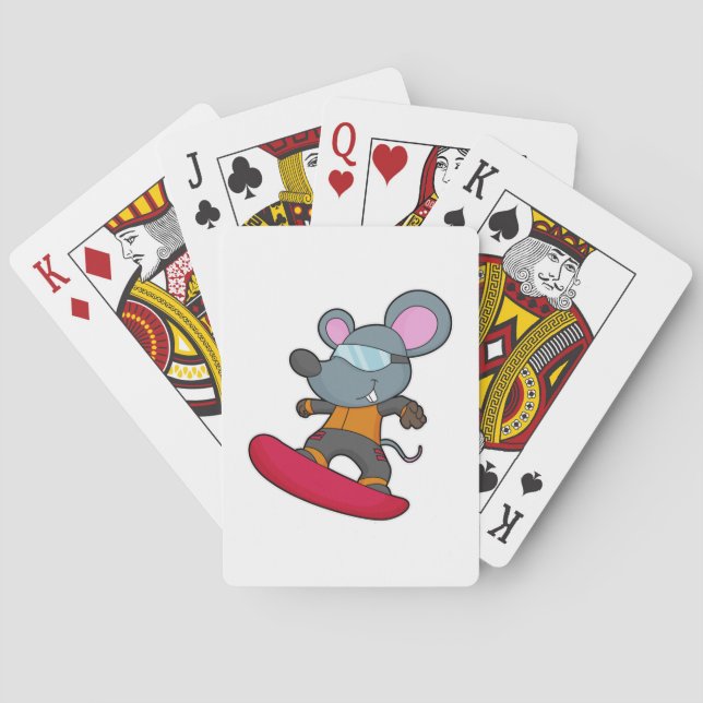 Jeu De Cartes Mouse as Snowboarder (dos)
