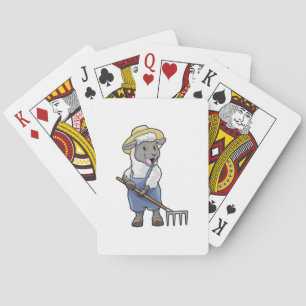 Jeu De Cartes Moutons fermiers avec gâteau et Casquette