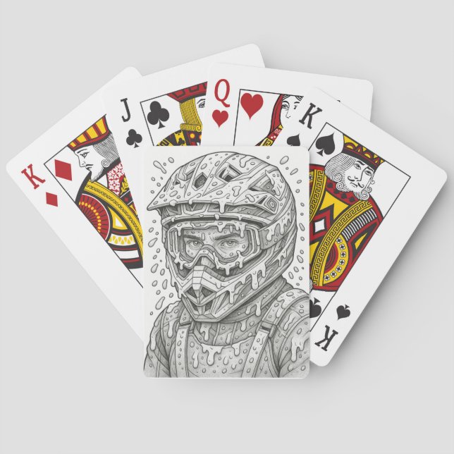 Jeu De Cartes Mud Warrior Playing Cards (dos)