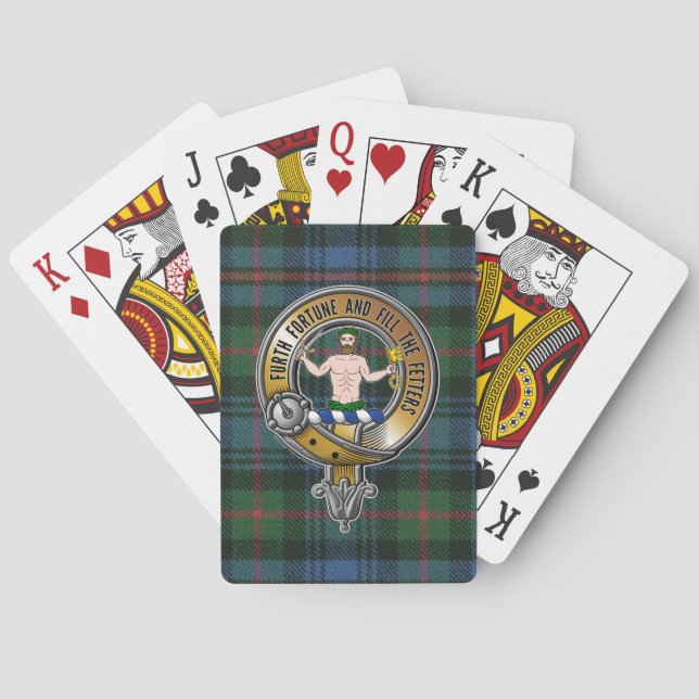 Jeu De Cartes Murray Atholl Tartan & Badge (dos)