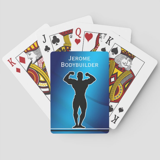 Jeu De Cartes Muscles Flexants Bodybuilder (dos)