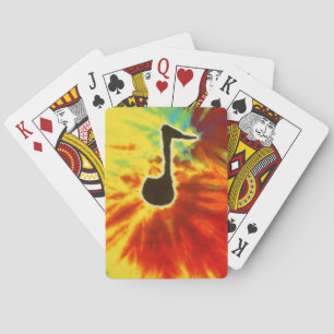 Jeu De Cartes Music Note Tie Dye Bicycle Lecture Cartes
