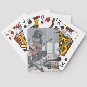 Jeu De Cartes Musicien de guitare zombie Jouer des cartes