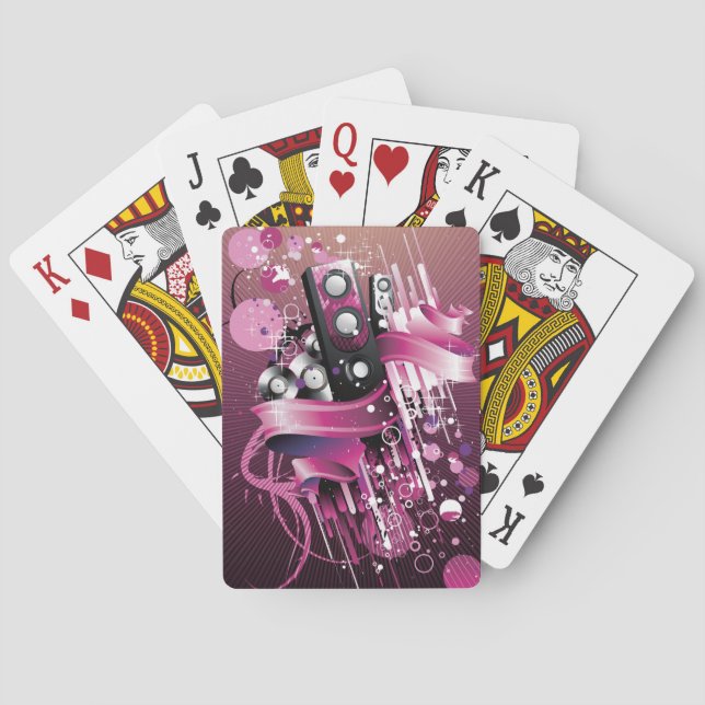 Jeu De Cartes Musique 16 Cartes de Jeu (dos)