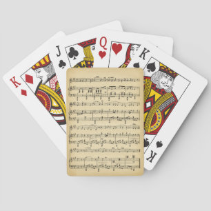 Jeu De Cartes Musique de feuille antique