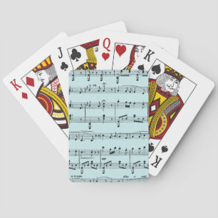 Jeu De Cartes Musique de feuille bleue