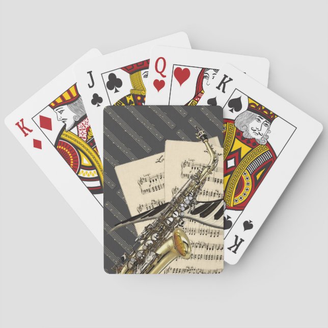 Jeu De Cartes Musique pour saxophone et piano (dos)