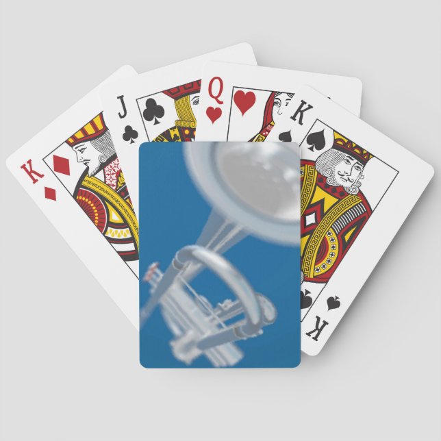Jeu De Cartes Musique Trumpet Silver Bicycle® Play (dos)