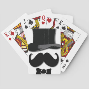 Jeu De Cartes Mustache Silencieux Amusement Top Hat Party
