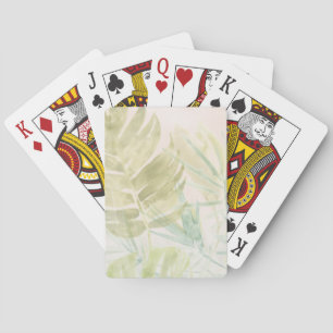 Jeu De Cartes Muted Tropical Leaves