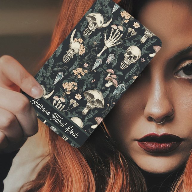 Jeu De Cartes Mystical Goblincore Skuls & Greenery Wild Witch (Mystical Goblincore Skulls & Greenery Wild Witch Custom Tarot Cards Deck for Tarot Readers)