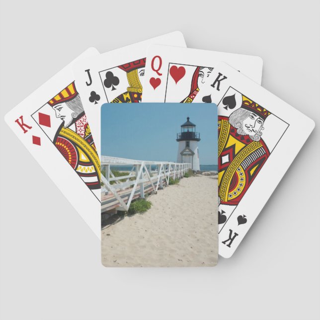 Jeu De Cartes Nantucket. Vieux Phare en Bois (dos)
