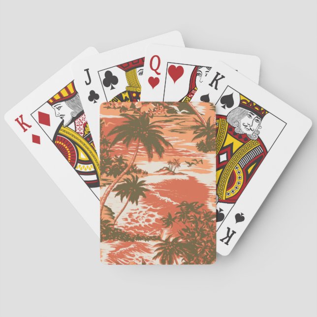 Jeu De Cartes Napili Bay Hawaiian Island Jouer des cartes (dos)