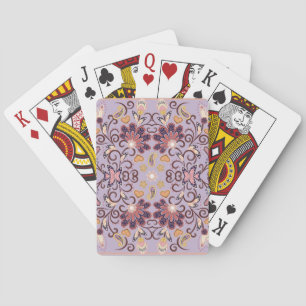 Jeu De Cartes Nappe à fleurs indiennes : belle motif pastel
