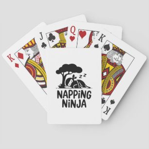 Jeu De Cartes Napping Ninja - Ninja Sleepy mignonne Art Drôle Sl