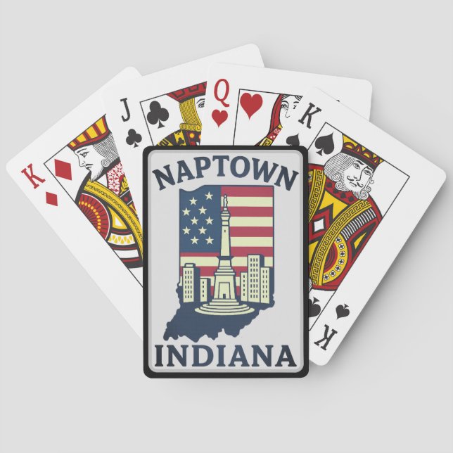 Jeu De Cartes Naptown Indiana Monument Circle (dos)