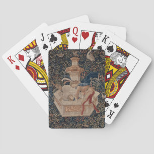 Jeu De Cartes Narcisse au Puits, Tapisserie Médiévale