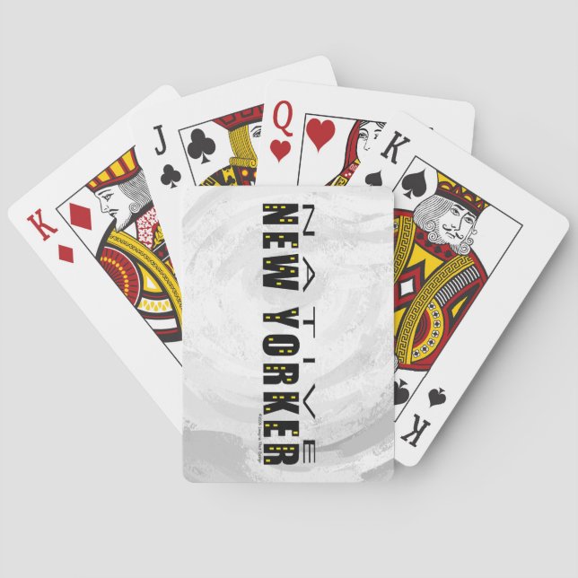 Jeu De Cartes Natif New Yorkais noir (dos)