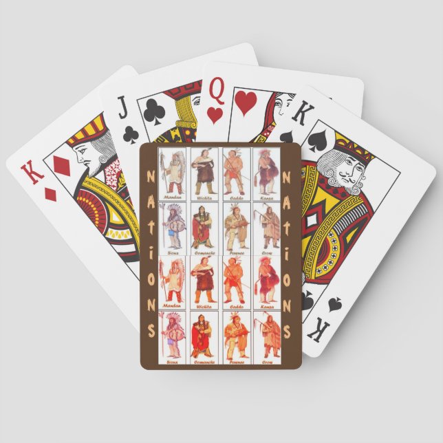 Jeu De Cartes "Nations autochtones" Cartes de jeu classiques (dos)