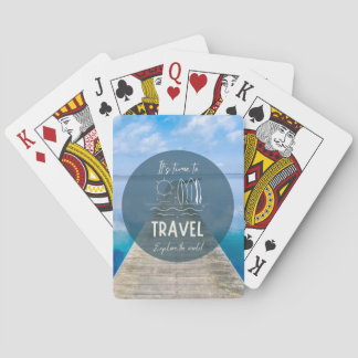 Jeu De Cartes Nature Il est temps de voyager Citation