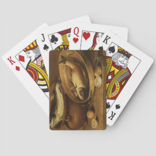 Jeu De Cartes Nature morte de poissons et citrons