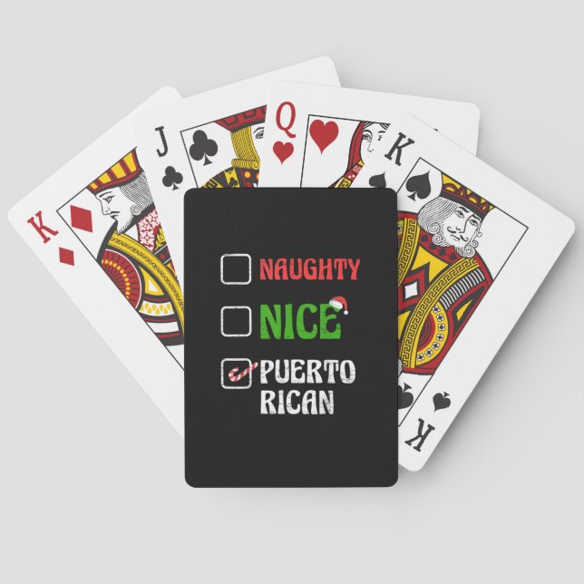 Jeu De Cartes Naughty Nice Puertorican Santa Holiday Sweet  (dos)