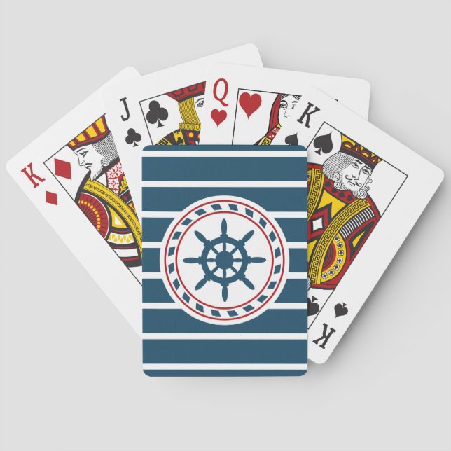 Jeu De Cartes Nautical design (dos)