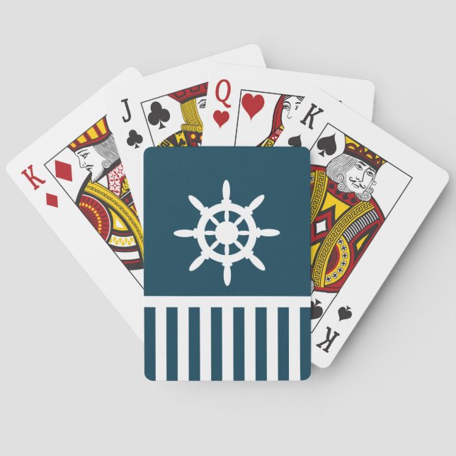 Jeu De Cartes Nautical design (dos)