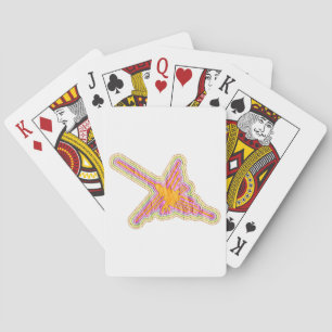 Jeu De Cartes Nazca Lignes Colibri Avec Effet Papier Rincé