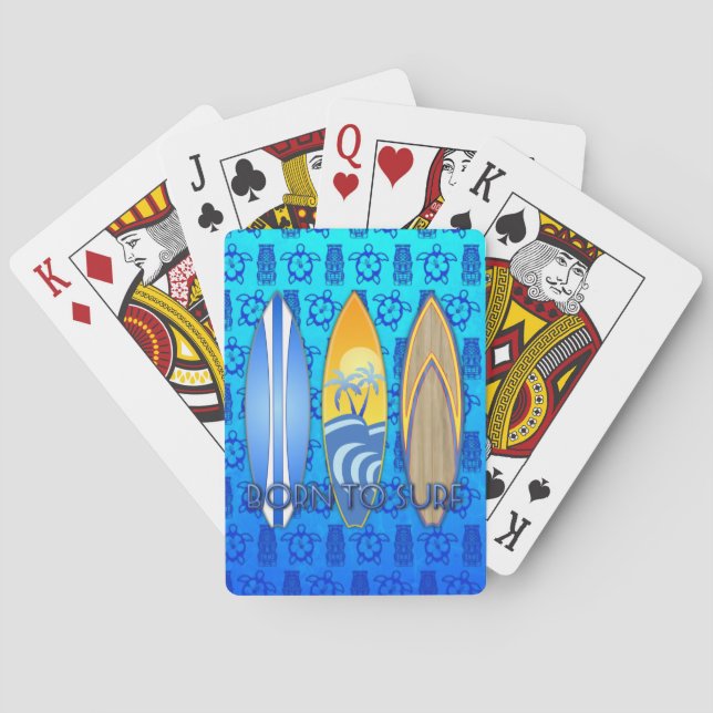 Jeu De Cartes Né Au Surf (dos)