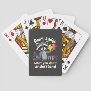 Jeu De Cartes Ne jugez pas ce que vous ne comprenez pas l'autism