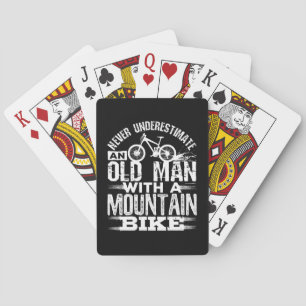 Jeu De Cartes Ne sous-estimez jamais un vieil homme à vélo de mo