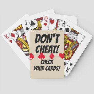 Jeu De Cartes Ne trichez pas drôle