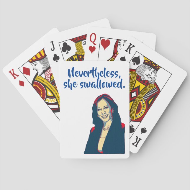 Jeu De Cartes Néanmoins, elle a avalé. (dos)
