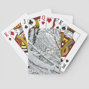 JEU DE CARTES NEIGE SUR LES BRANCHES