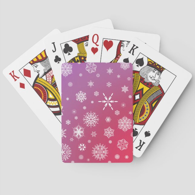 Jeu De Cartes Neige tombante (dos)