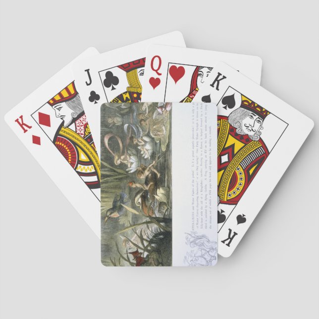 Jeu De Cartes Nénuphars et fées de l'eau, illustration de (dos)