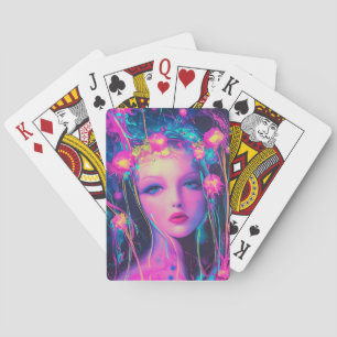 Jeu De Cartes Neon, déesse Alien