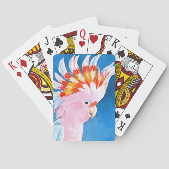Jeu De Cartes Neon Mohawk - Cockatoo rose (dos)