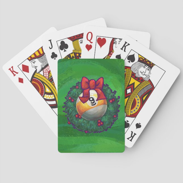 Jeu De Cartes Neuf boule en couronne verte (dos)