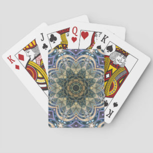 Jeu De Cartes New Age Bohemian Yoga Bleu Purple Mandala