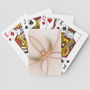 Jeu De Cartes Noble Cuivre Et Or Abstrait Art Fractal Moderne